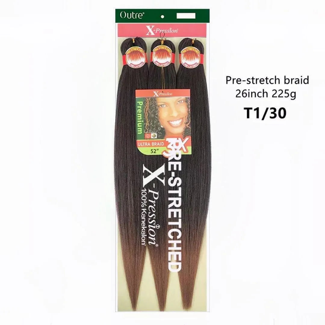 Mèches X-Pression pré-étirées 26″ – Kanekalon (pour box braids & twists) , , x-pression, , , , 1B, T1B 30/27, 30, 27