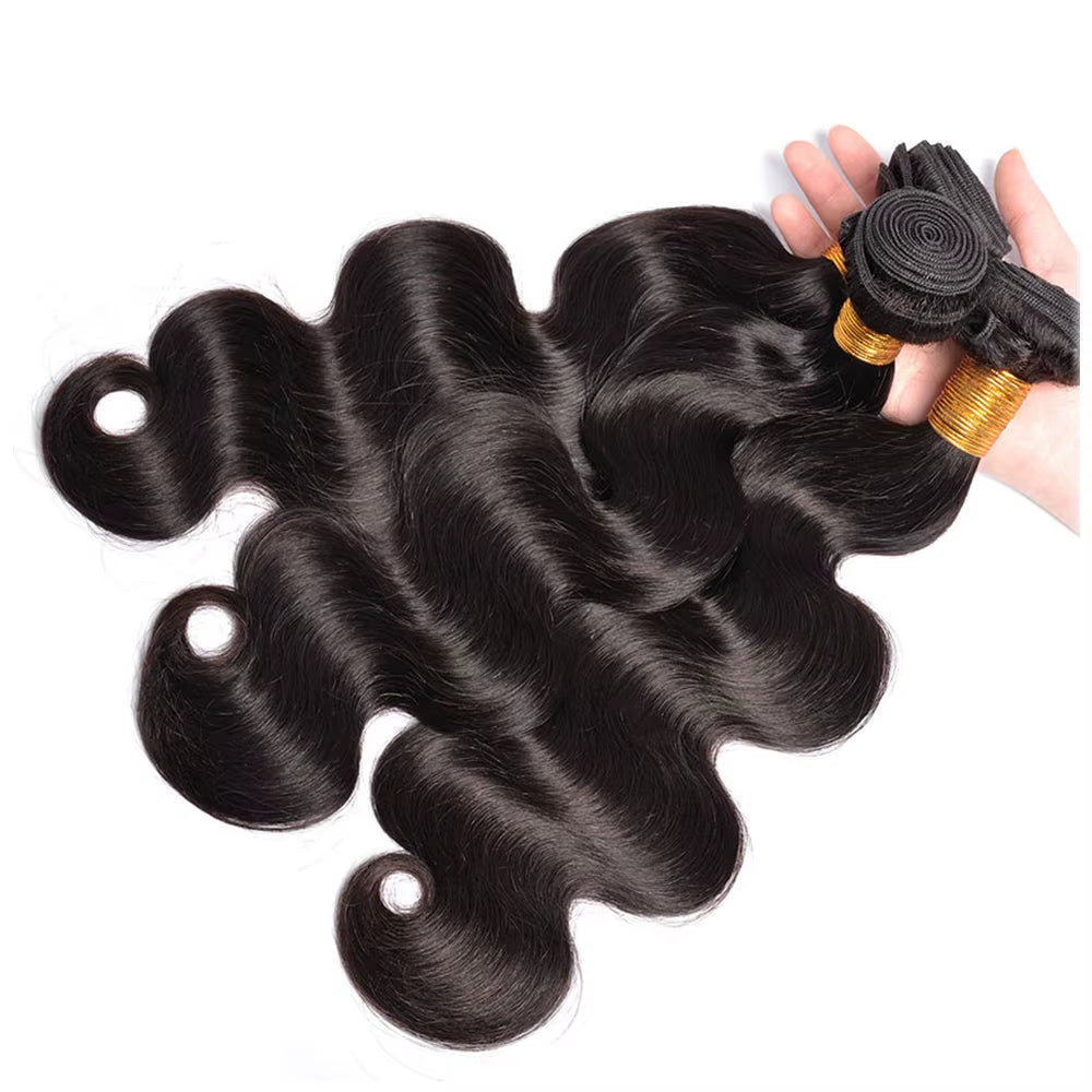 12A 100% Human Hair Bundles Body Wave Bundles Human Hair 30 Inch Body Wave Hair Weave 1Pc/100G Natural Raw Human Hair Extensions